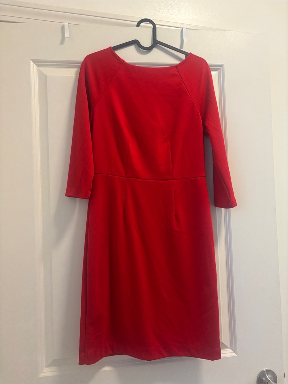 The Limited Vibrant Red Boatneck Sheath Dress